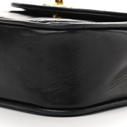 Chanel Lambskin Quilted Mini Flap Black 9 of 10