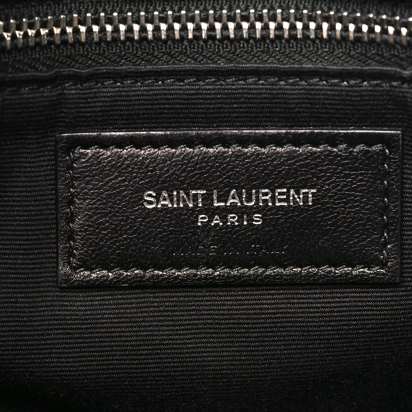 Calfskin Y Quilted Monogram Large Loulou Chain Satchel Black