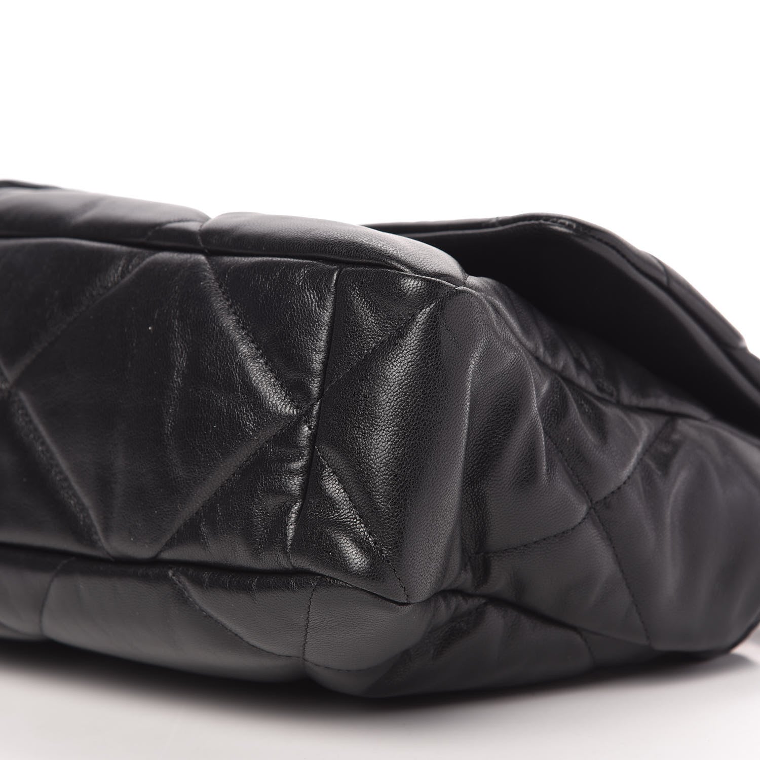 Chanel Shiny Goatskin Quilted Large Chanel 19 Flap Black 7 of 10