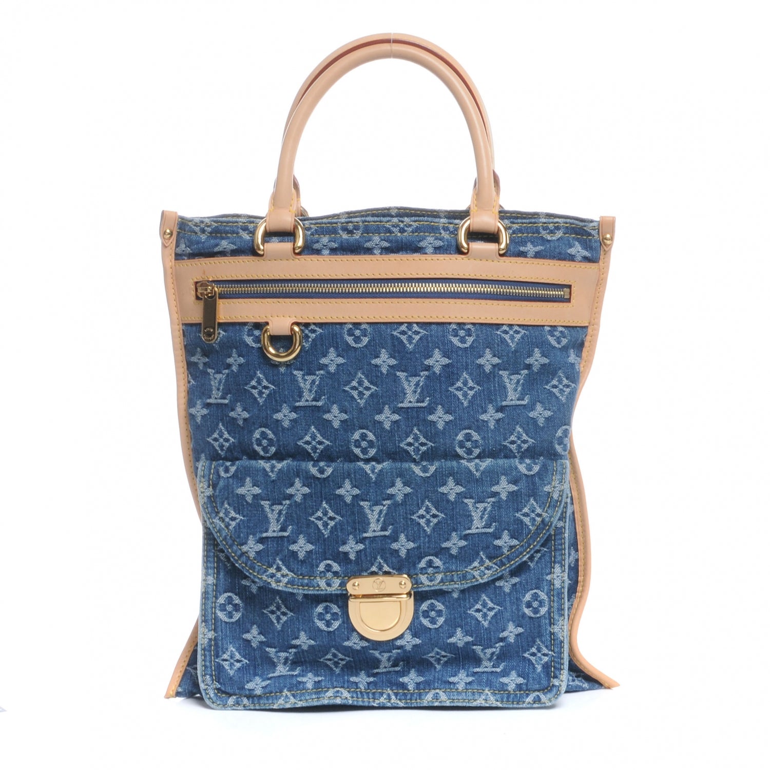 Louis Vuitton Denim Sac Plat 1 of 8