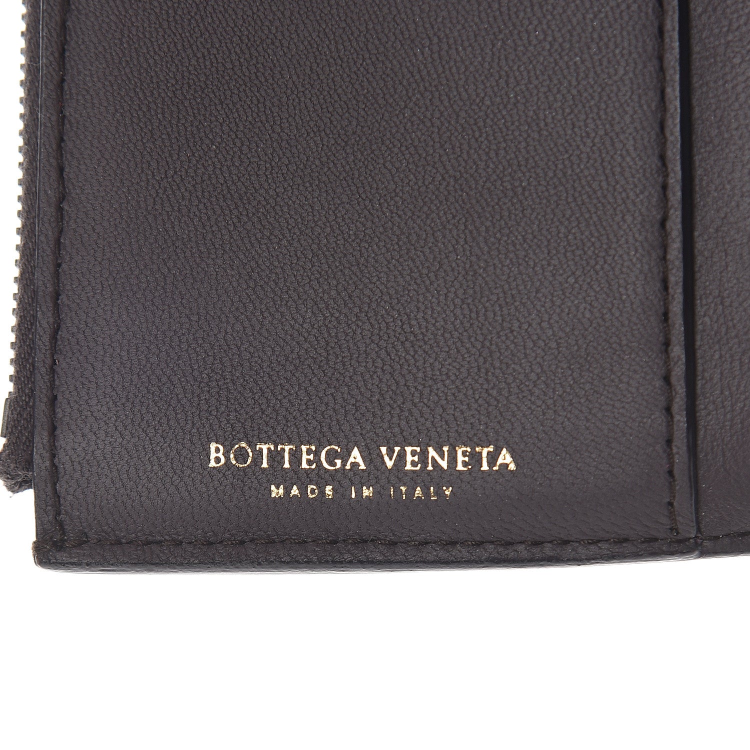 Bottega Veneta Nappa Intrecciato Compact Flap Wallet Light Graphite 5 of 5