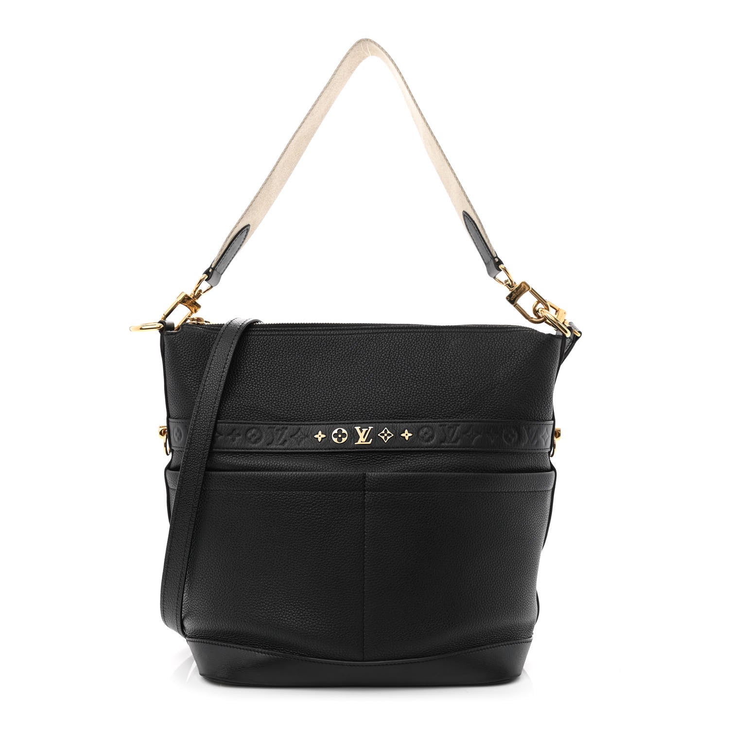 Louis Vuitton Calfskin Cruiser GM Black 1 of 10