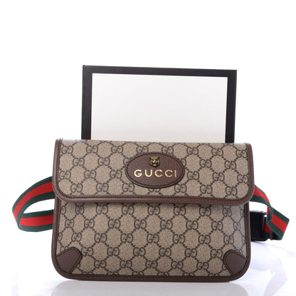 Gucci GG Supreme Monogram Neo Vintage Web Belt Bag Brown 10 of 10