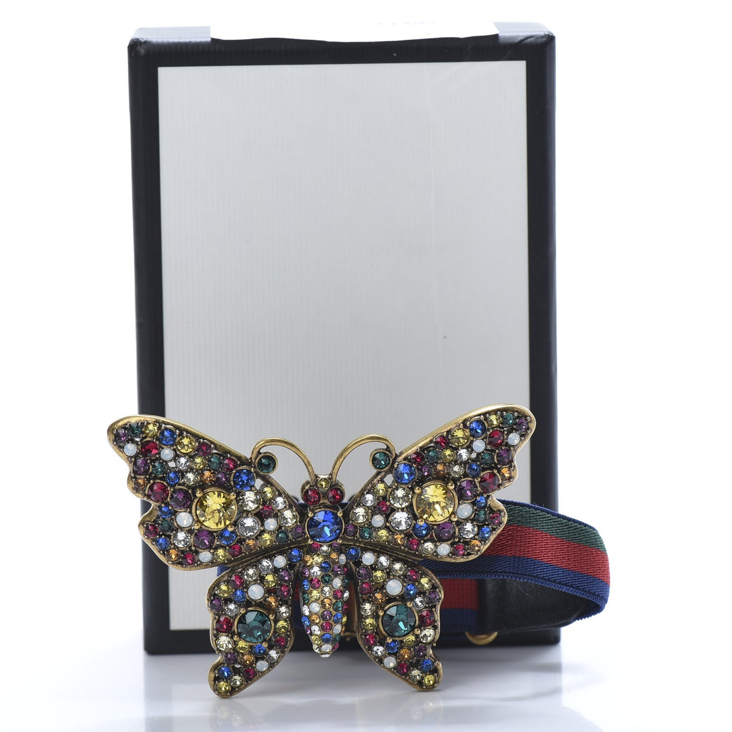 Web Crystal Butterfly Bracelet Multicolor