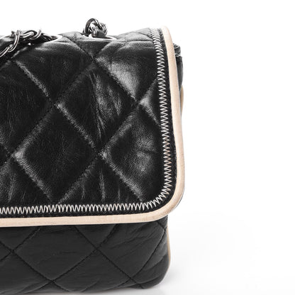 Chanel Lambskin East West Accordion Flap Black 12 of 23