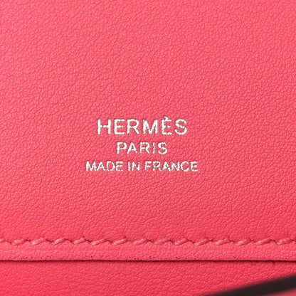 Hermes Swift Kelly Cut Clutch Pochette Rose Azalee 7 of 15
