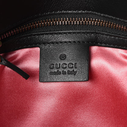 Gucci Velvet Matelasse Marquise Crystals Embroidered Small GG Marmont Shoulder Bag Black 6 of 7