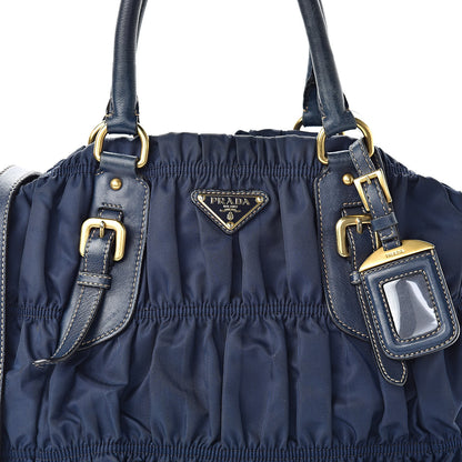 Prada Tessuto Nylon Gaufre Tote Bleuette 8 of 16