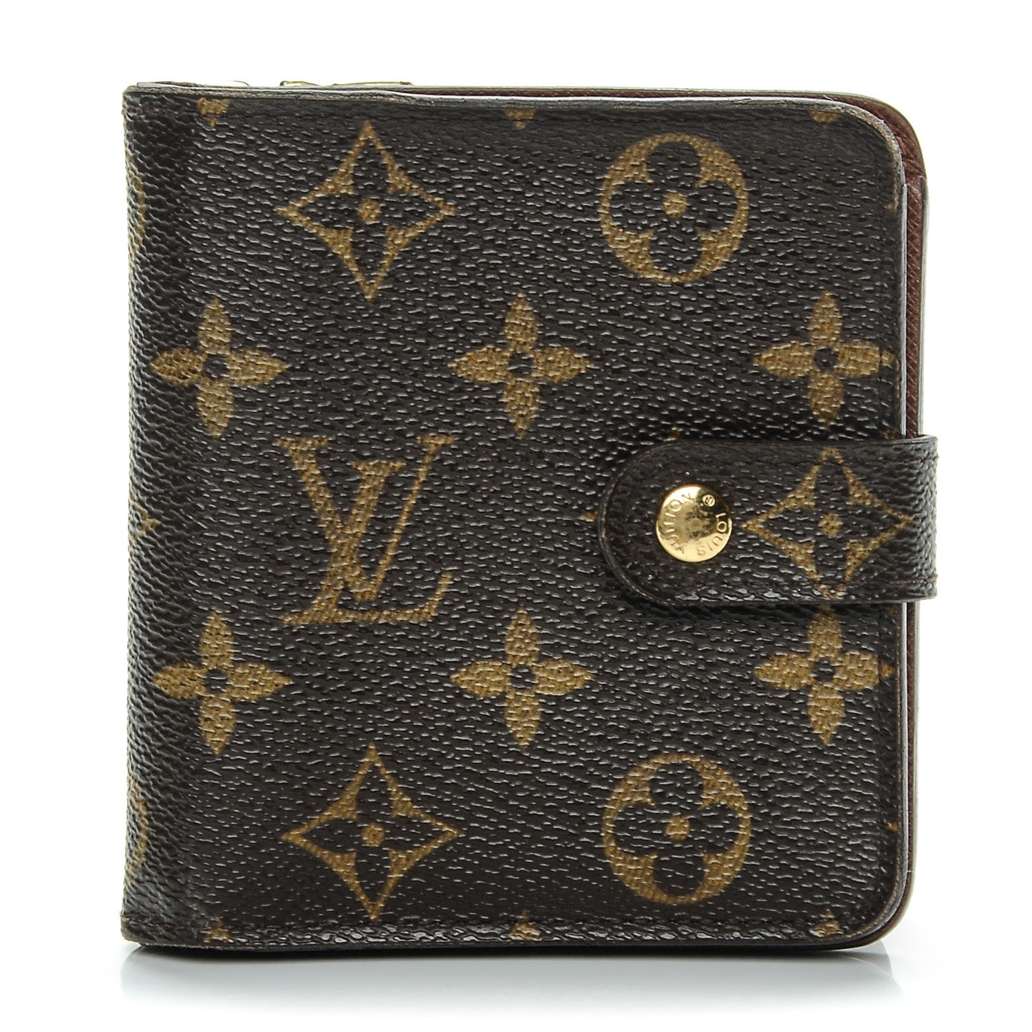 Louis Vuitton Monogram Compact Zippe Zipped Wallet 1 of 8