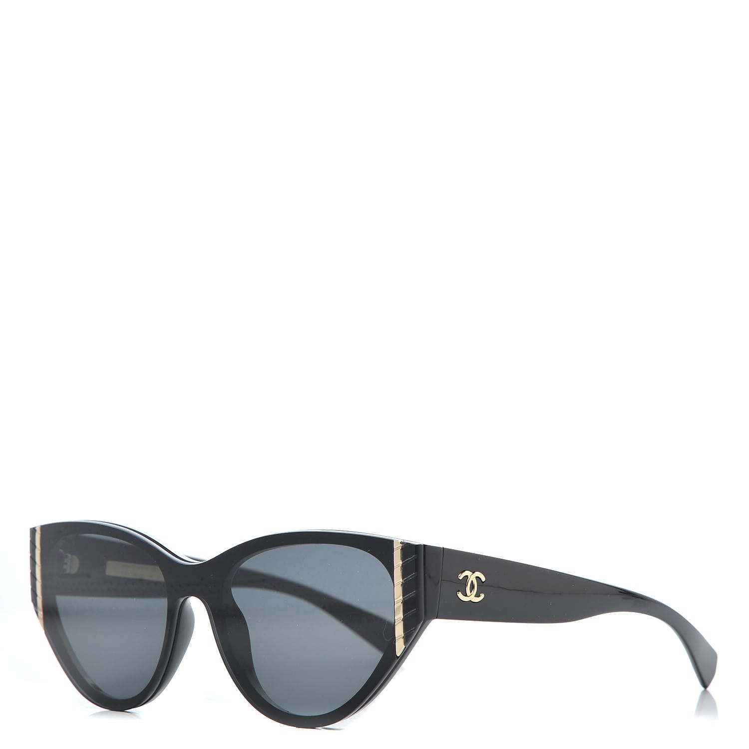 Chanel Acetate Cat Eye Sunglasses 6054 Black 1 of 8