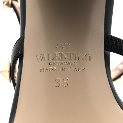 Valentino Garavani Calfskin Rockstud 10/110mm Caged Sandals 36 Black 7 of 10