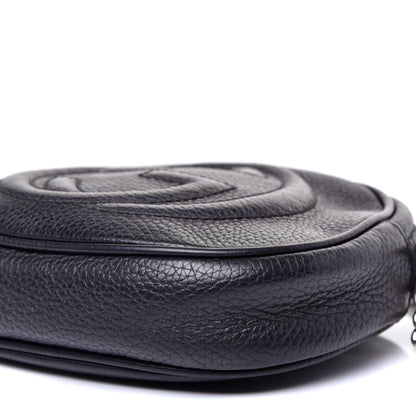Gucci Pebbled Calfskin Mini Soho Chain Bag Black 7 of 10
