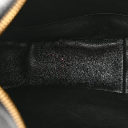 Prada Vitello Daino Soft Zippered Hobo Shoulder Bag Black 5 of 11