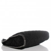 Shaggy Deer Quilted Small Falabella Tote Black