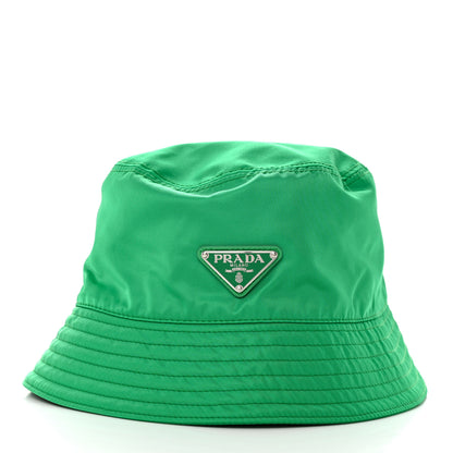 Prada Re-Nylon Triangle Womens Bucket Hat S Menta 1 of 8