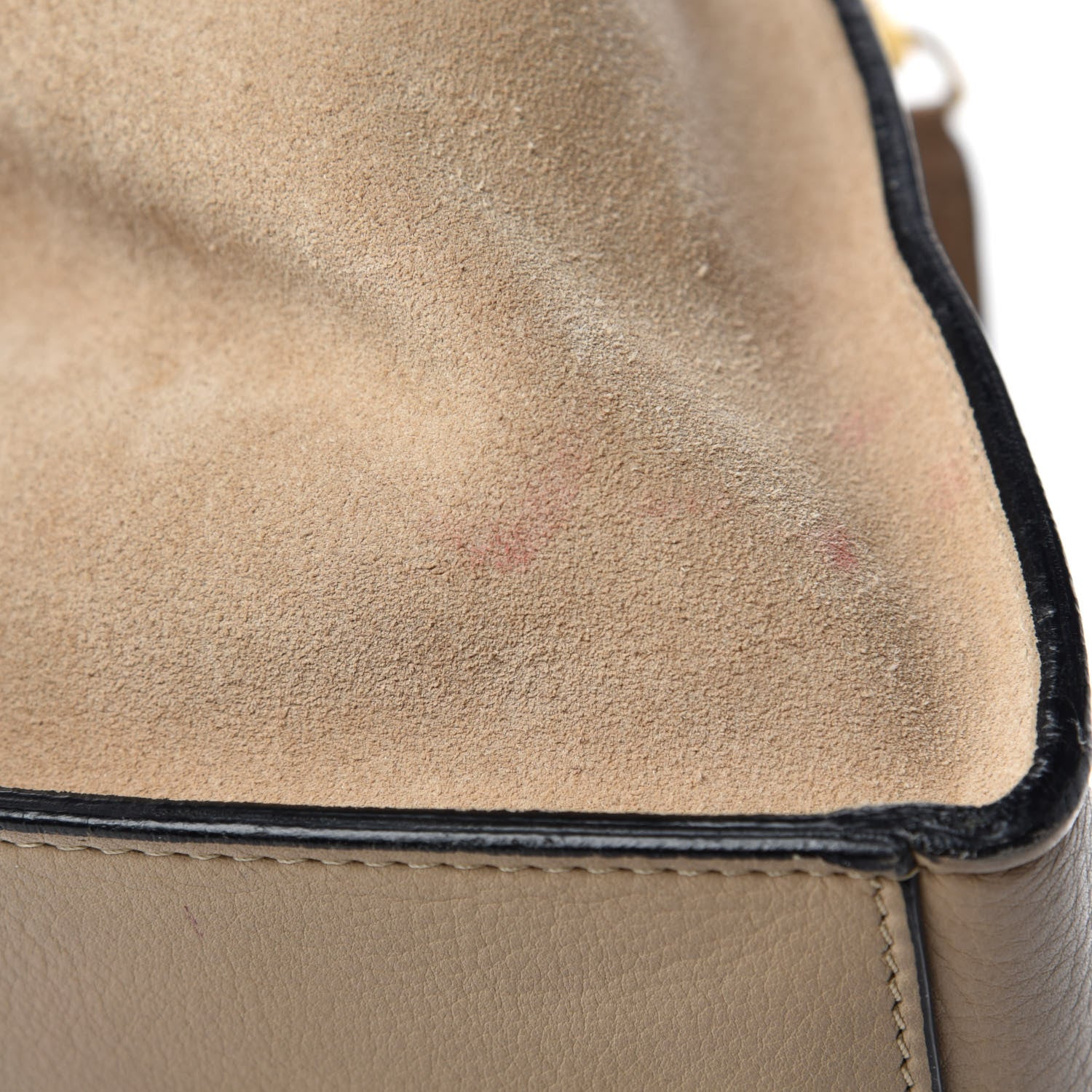 Celine Smooth Calfskin Suede Medium Trapeze Sahara 8 of 13