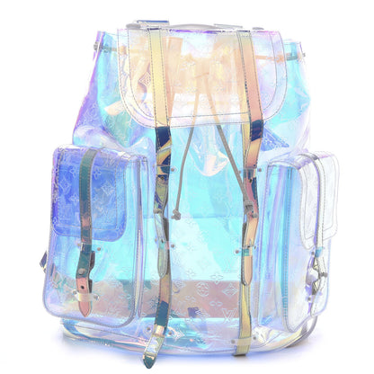 Louis Vuitton PVC Monogram Christopher Backpack GM Iridescent Prism 1 of 8