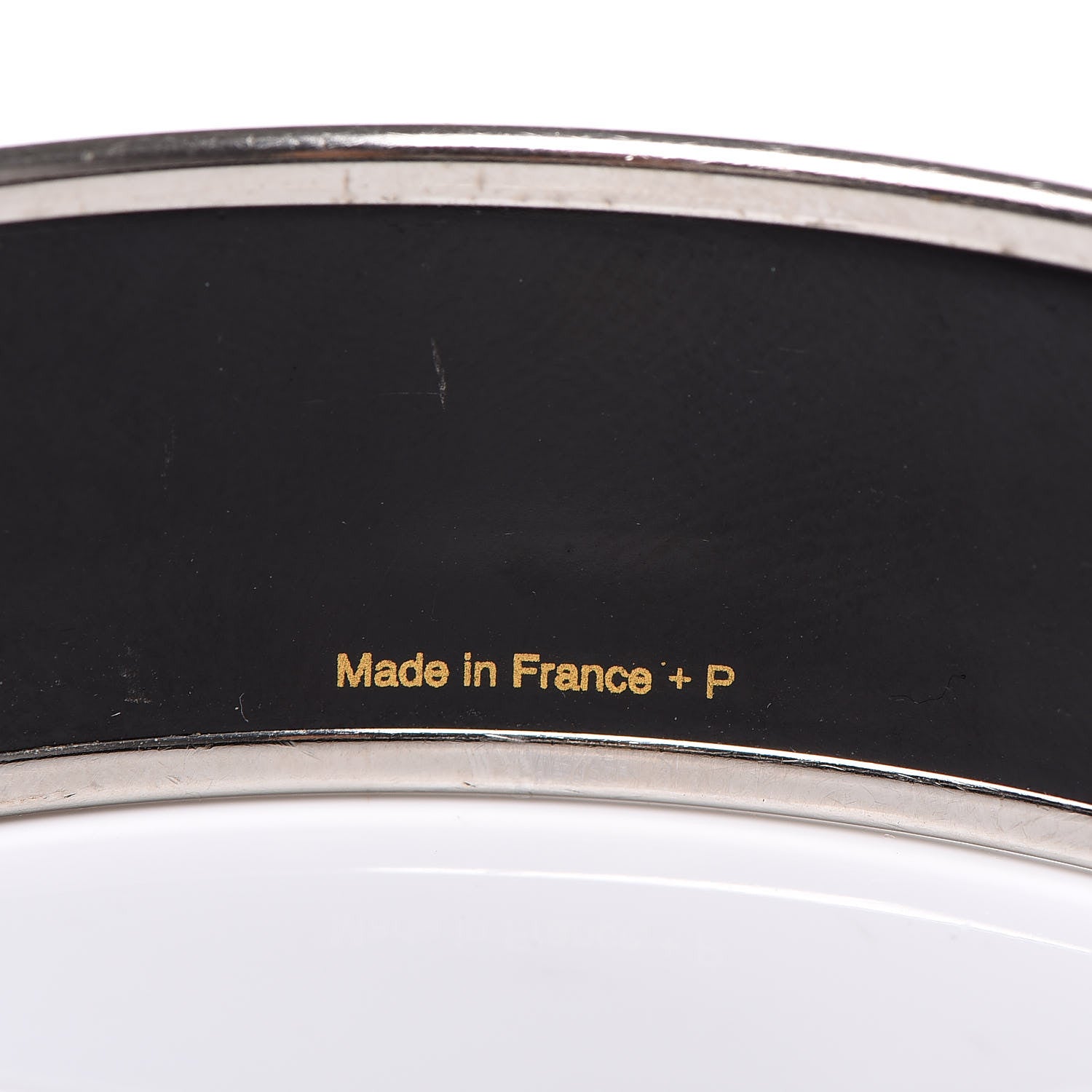 Hermes Enamel Printed Wide Concours D'Etriers Bracelet 65 3 of 5