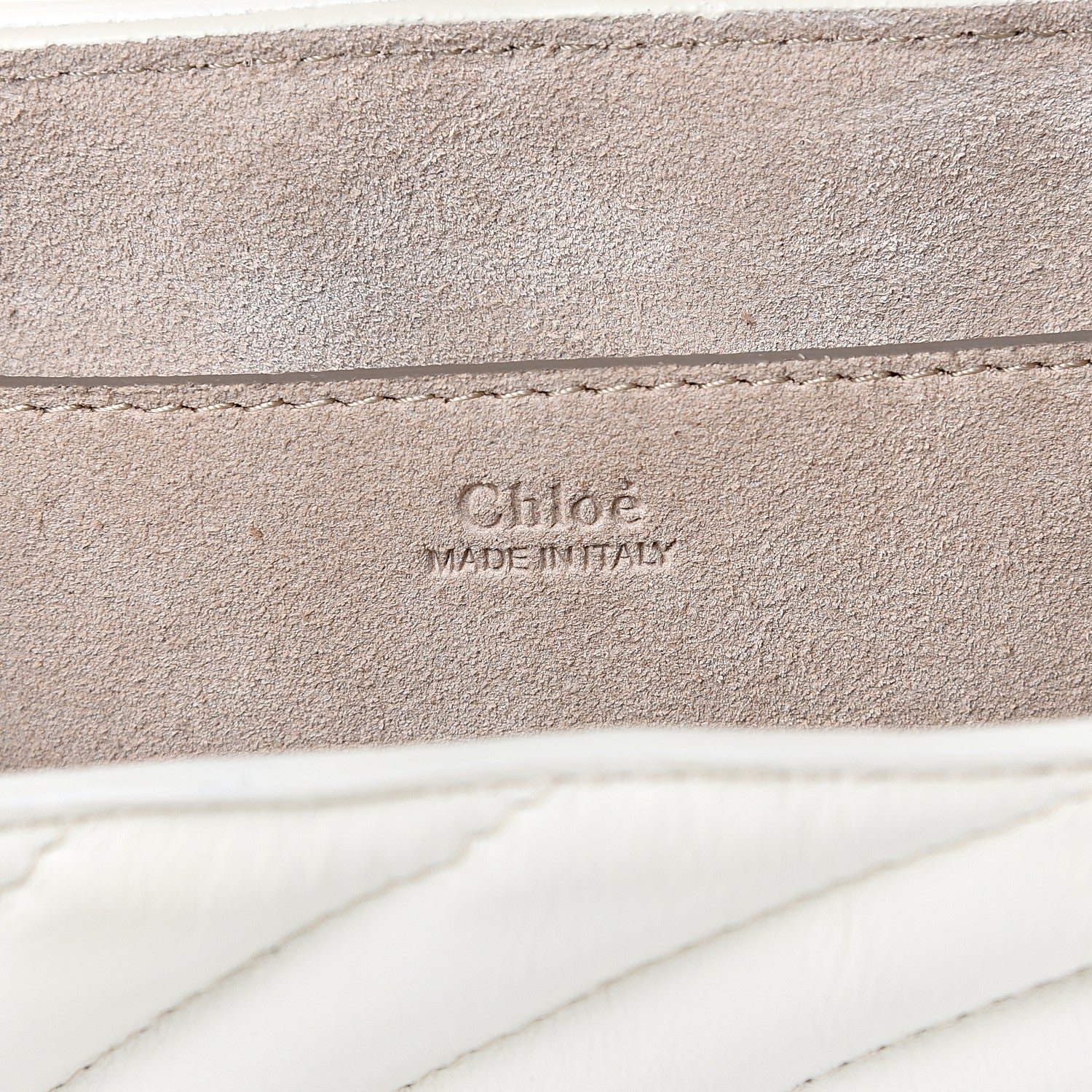 Chloe Calfskin Quilted Mini Drew Bijou Shoulder Bag Natural White 5 of 10