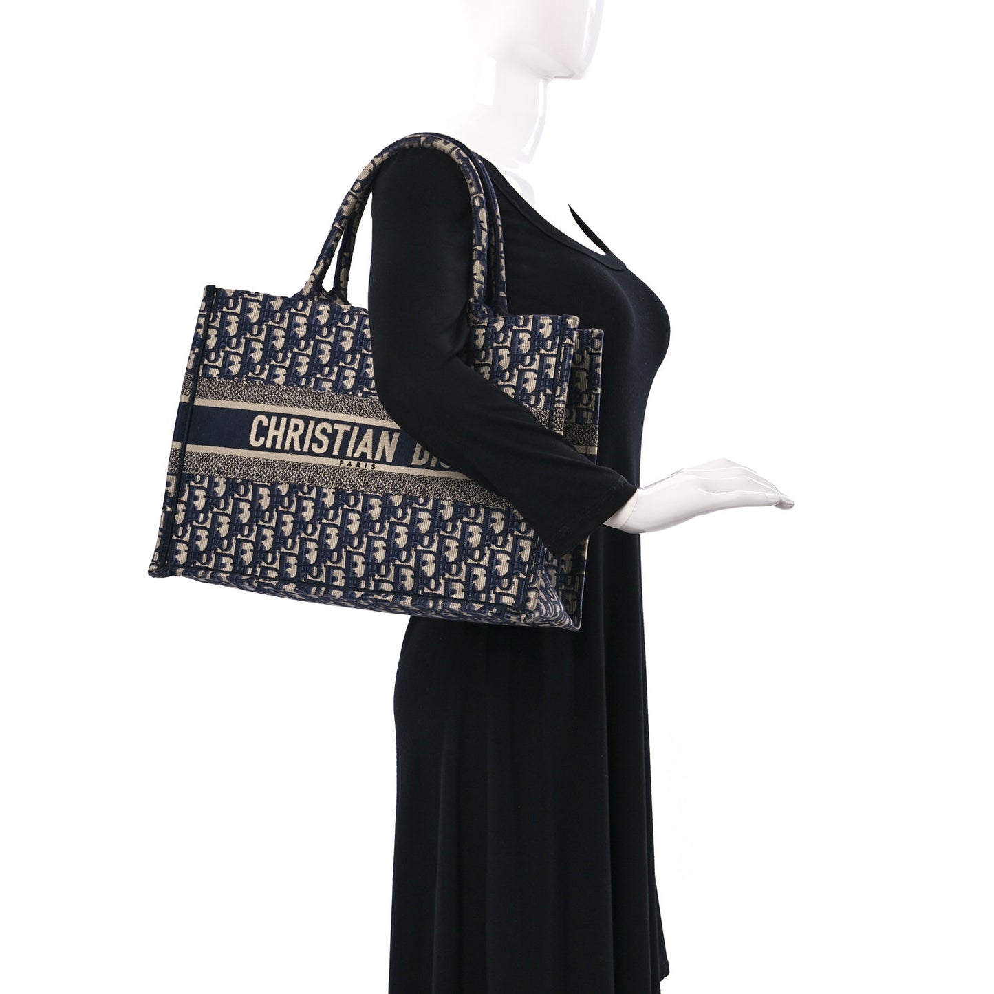 Oblique Medium Book Tote Blue Multicolor
