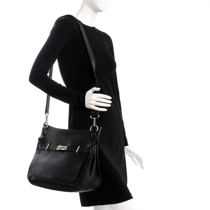 Hermes Taurillon Clemence Jypsiere 37 Black 3 of 31