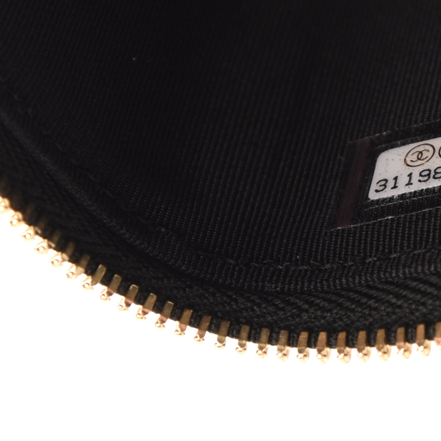 Caviar Quilted Mini Pearl On Top Vanity Case With Chain Black