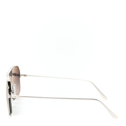 Cartier Metal Aviator Sunglasses CT02305 Silver 3 of 6