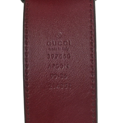 Gucci Moon Calfskin Nickel Double G 40mm Belt 90 36 Strong Red 3 of 3
