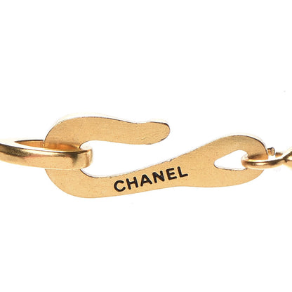 Chanel Quilted Camellia Necklace Gold 5 of 5