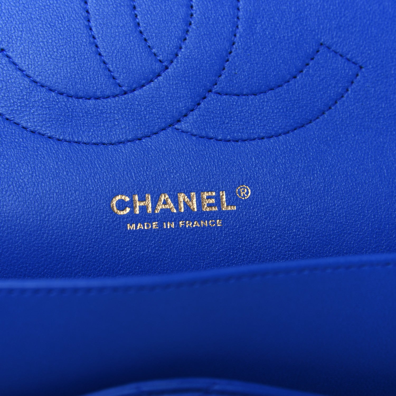 Chanel Lambskin Quilted Jumbo Double Flap Blue 6 of 9