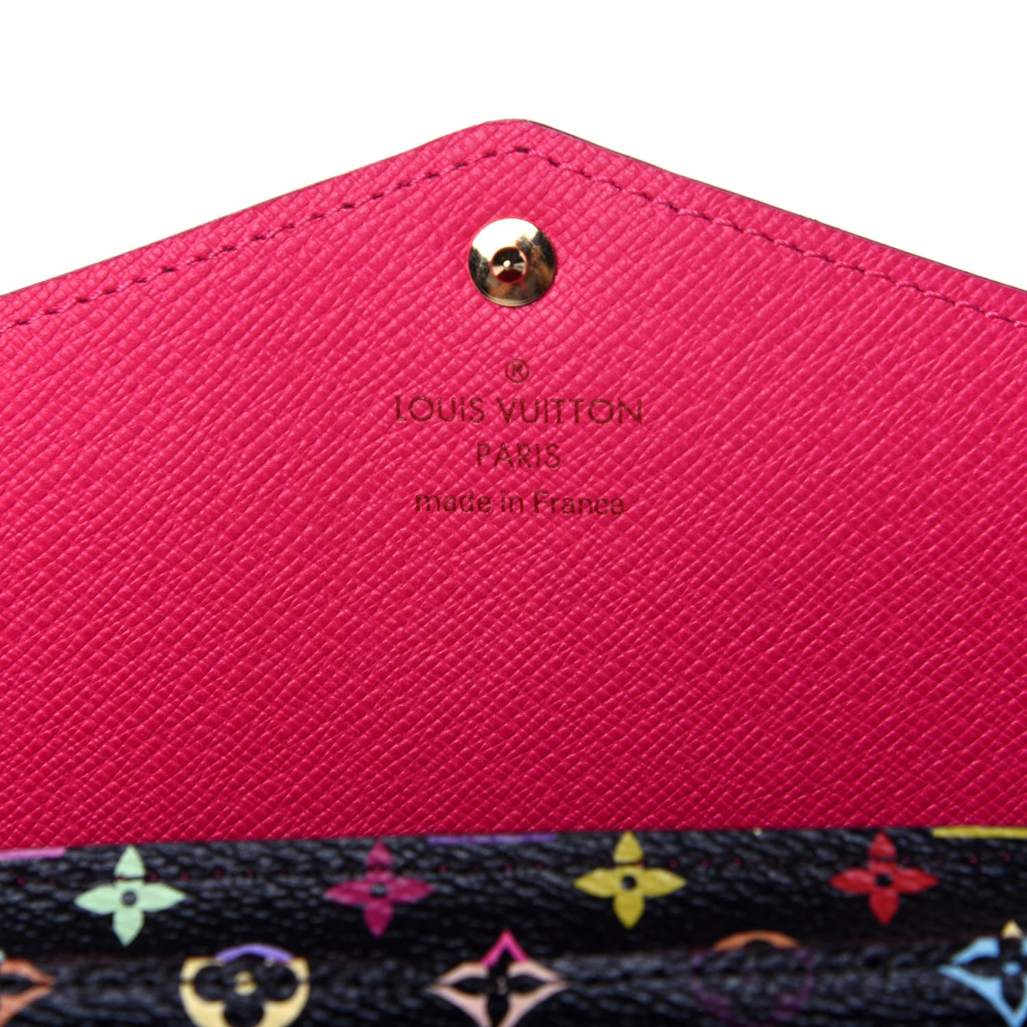 Louis Vuitton Monogram Multicolor Sarah Wallet NM Black Grenade 6 of 10
