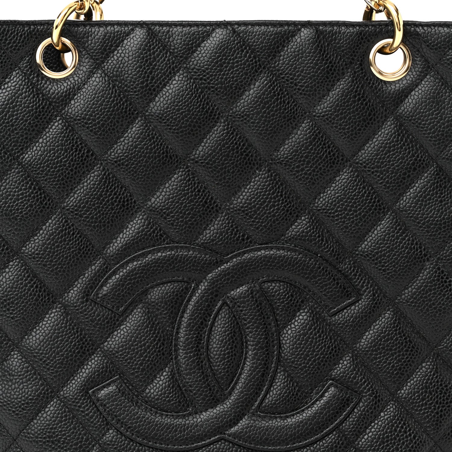 Chanel Caviar Quilted Petit Shopping Tote PST Black 7 of 11