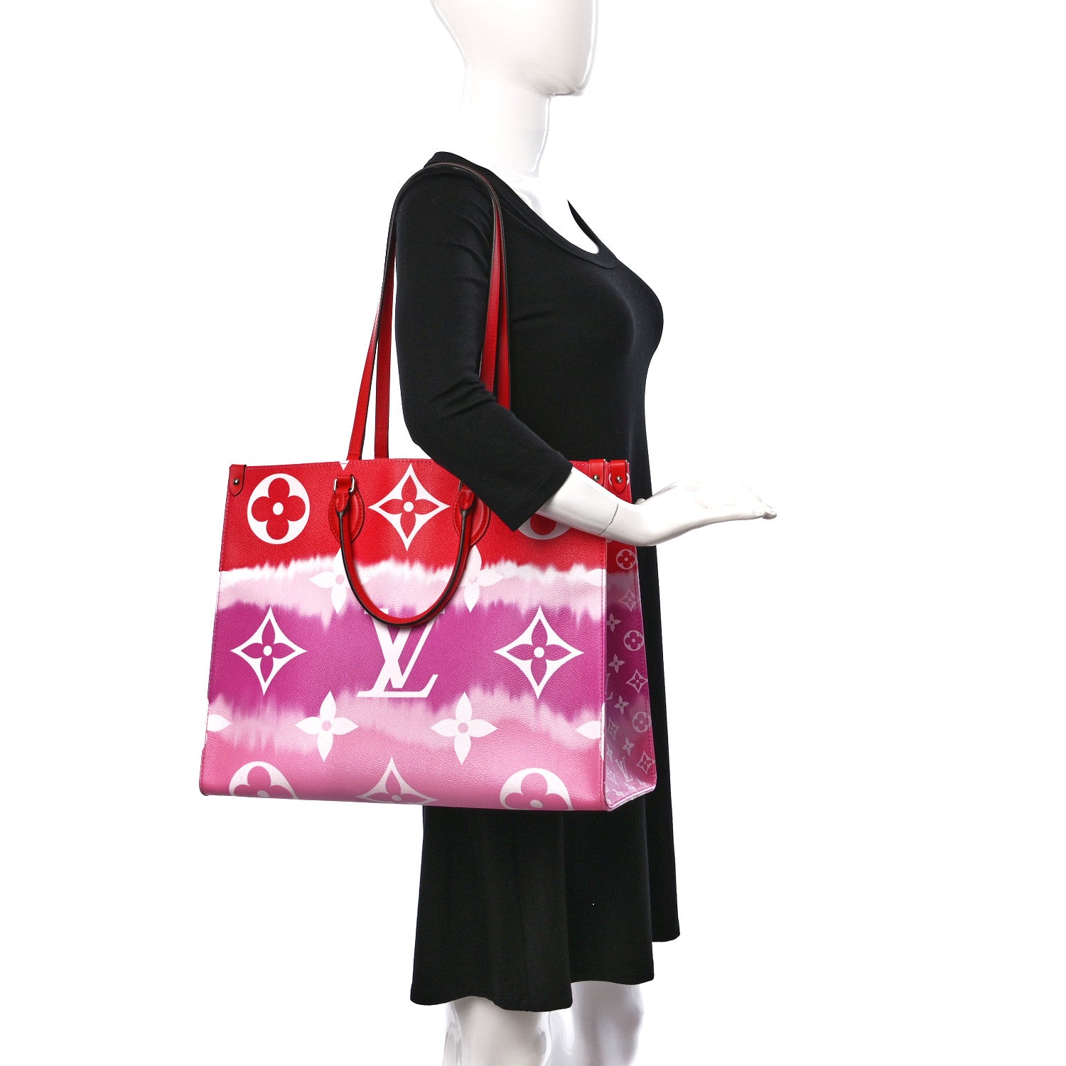 Louis Vuitton Monogram Escale Onthego GM Rouge 2 of 9