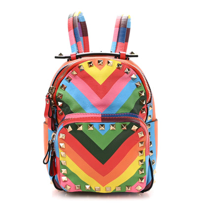 Valentino Garavani Calfskin 1973 Mini Rockstud Backpack Multicolor 1 of 10