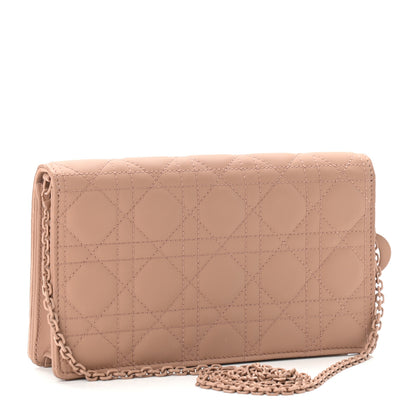 Christian Dior Ultra Matte Calfskin Cannage Lady Dior Clutch Fard 4 of 10