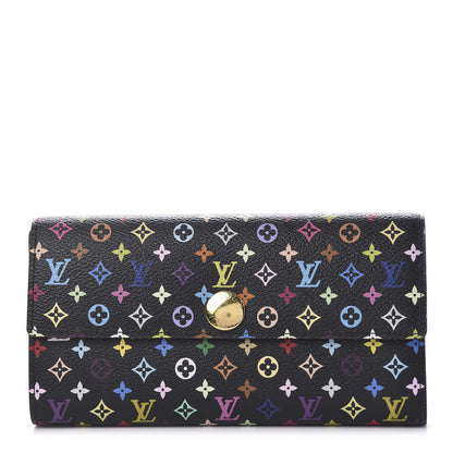 Louis Vuitton Monogram Multicolor Sarah Wallet Black Grenade 1 of 10