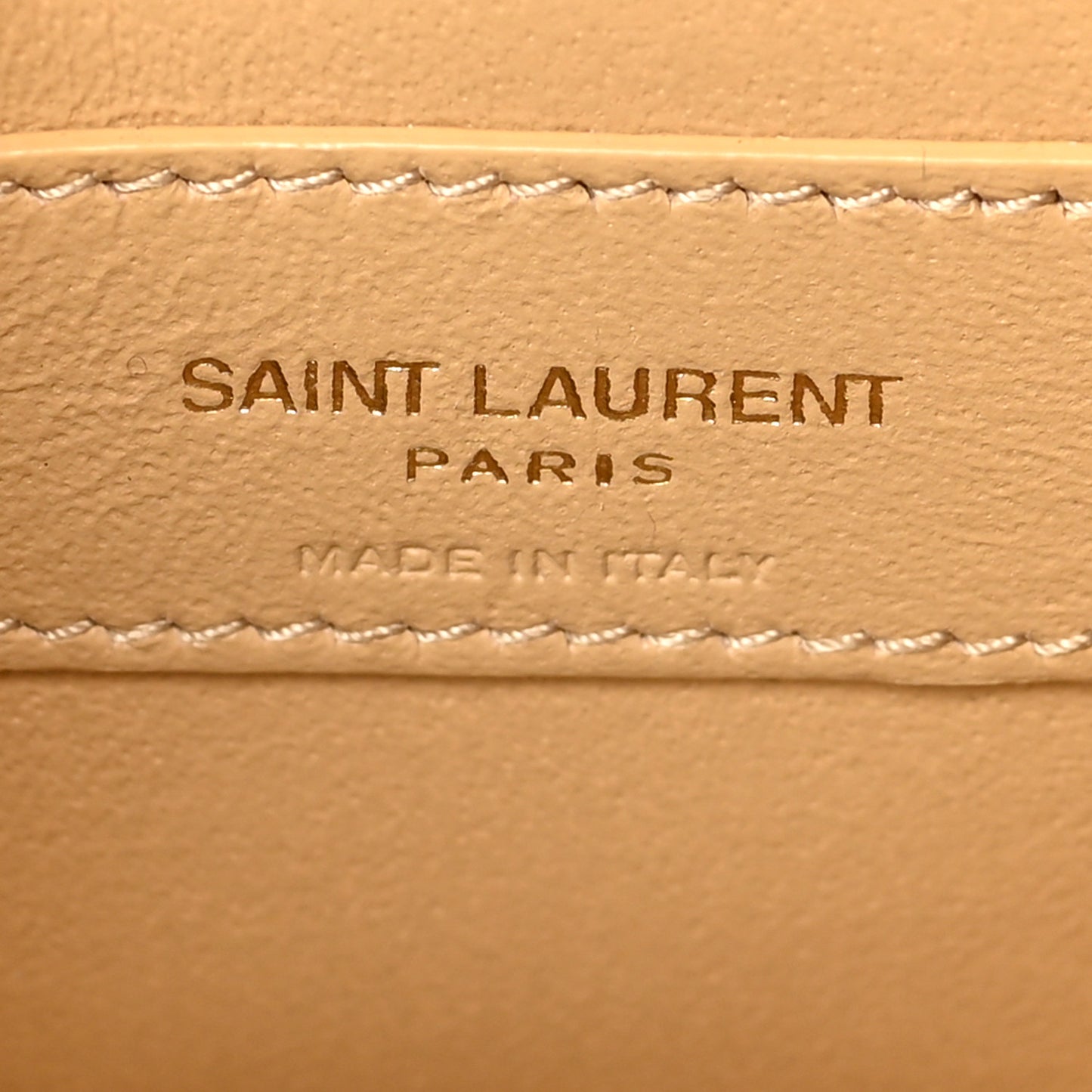 Metallic Calfskin Small Classic Monogram Kate Tassel Satchel Gold