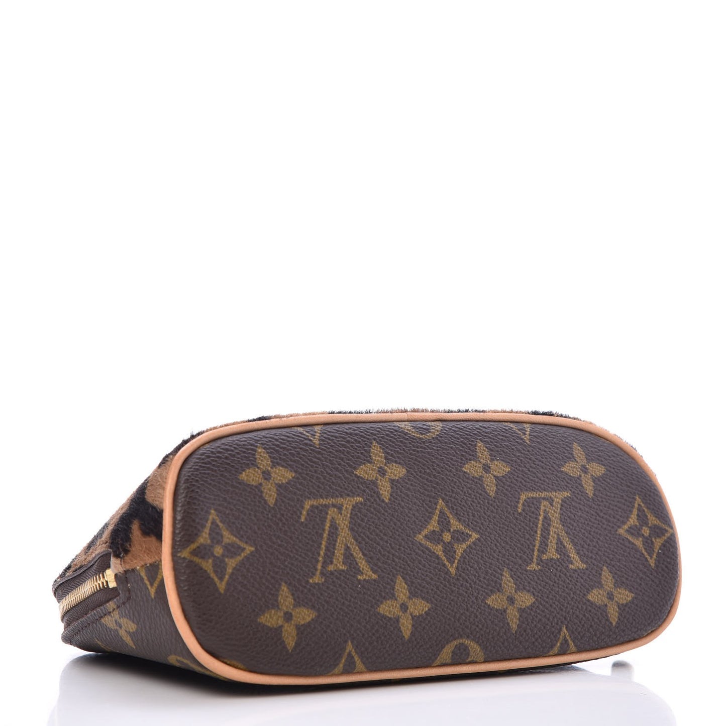 Monogram Azzedine Alaia Leopard Print Pony Hair Cosmetic Pouch