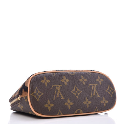 Louis Vuitton Monogram Azzedine Alaia Leopard Print Pony Hair Cosmetic Pouch 4 of 5