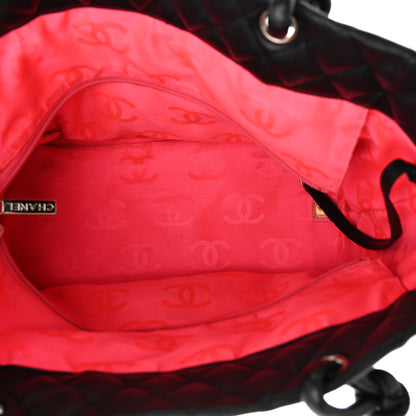 Chanel Calfskin Quilted Large Cambon Tote Black White 5 of 13