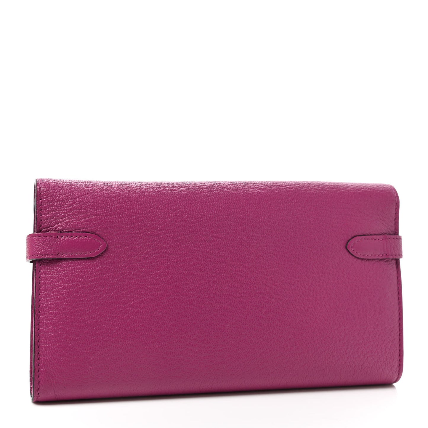 Chevre Mysore Kelly Longue Wallet Rose Pourpre