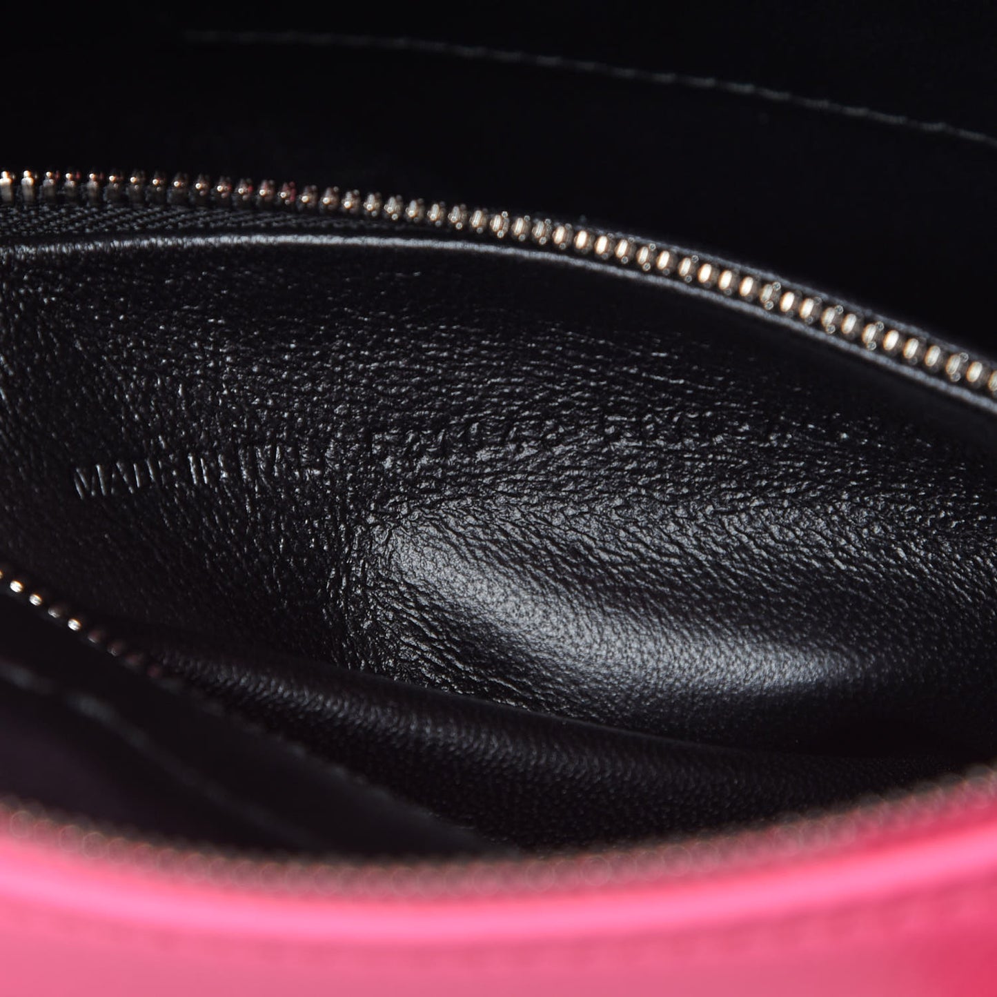 Shiny Day Calfskin XS Triangle Duffle Acid Pink Black