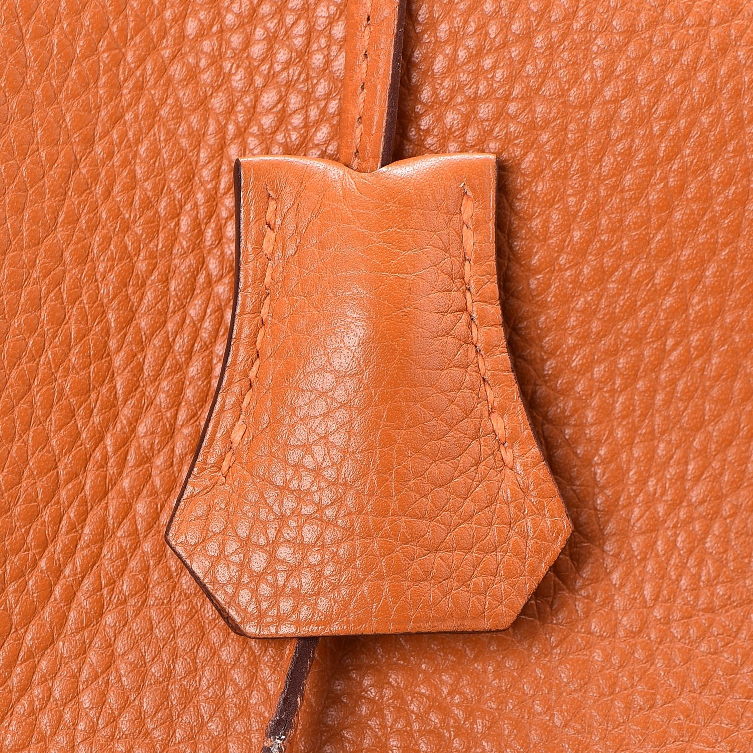 Hermes Taurillon Clemence Birkin 40 Orange 9 of 39