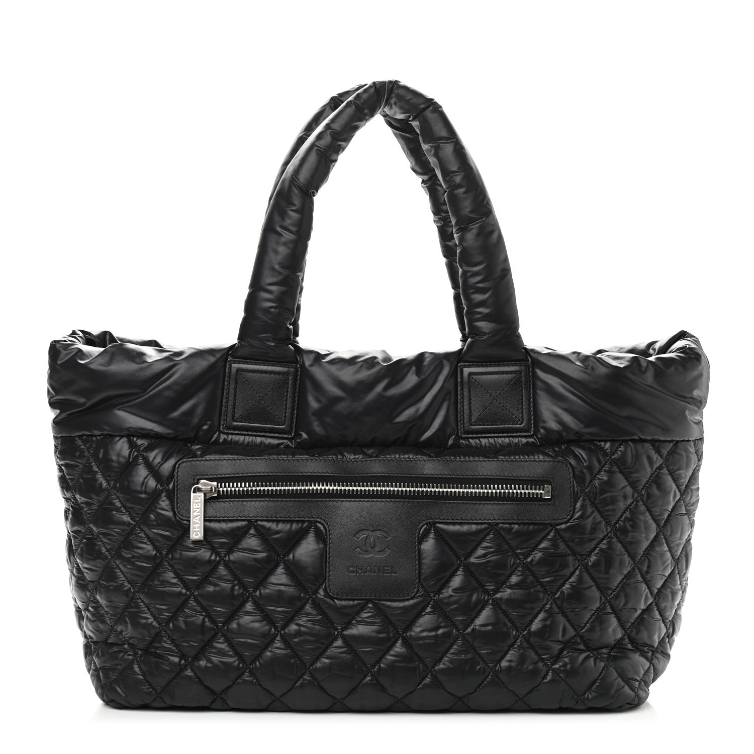Chanel Nylon Quilted Large Coco Cocoon Tote Black 1 of 13
