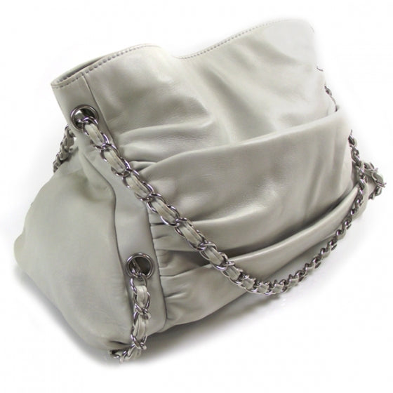 Lambskin Sharpei Large Bag Gray