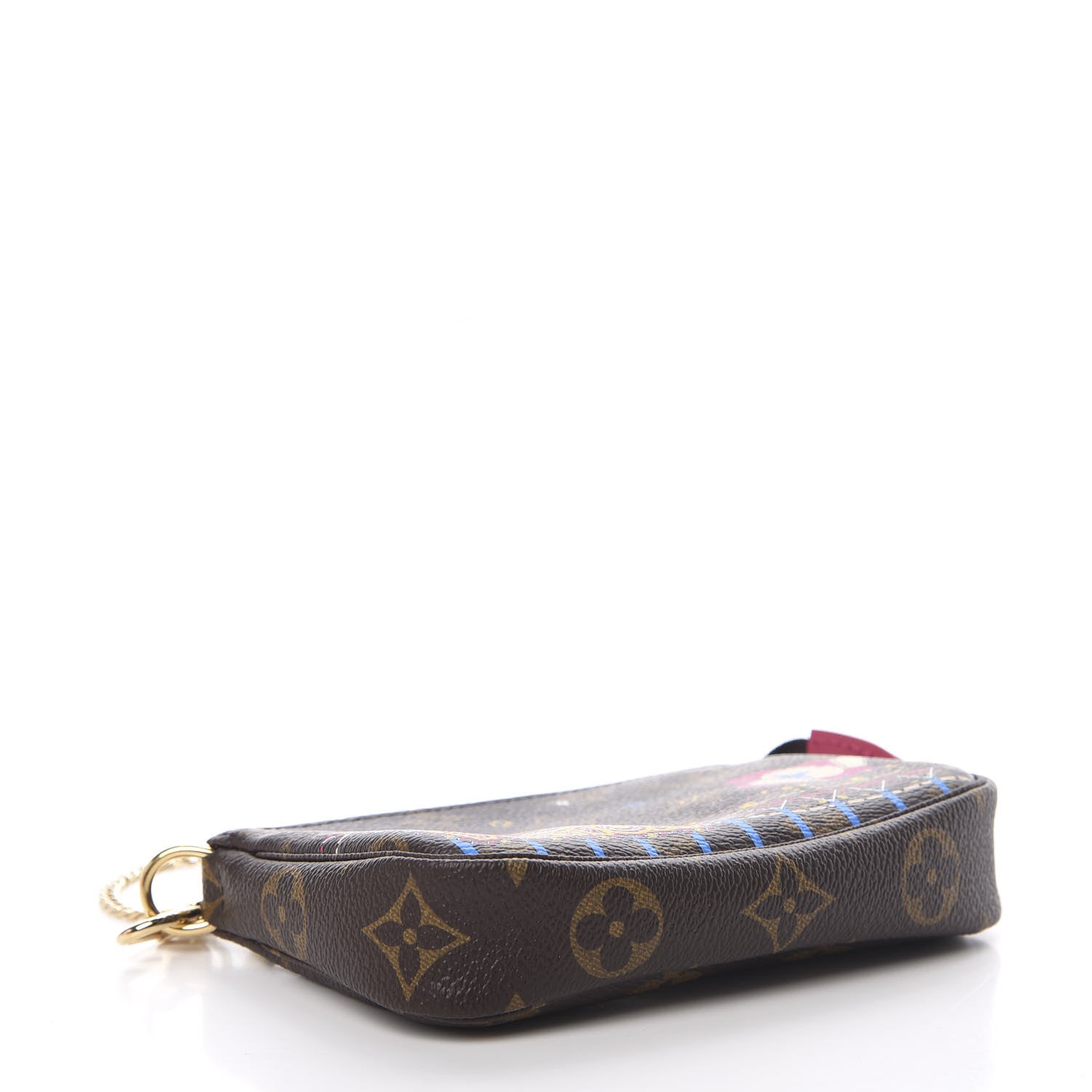 Louis Vuitton Monogram 2020 Christmas Animation Roller Coaster Mini Pochette Accessories Pivoine 3 of 7