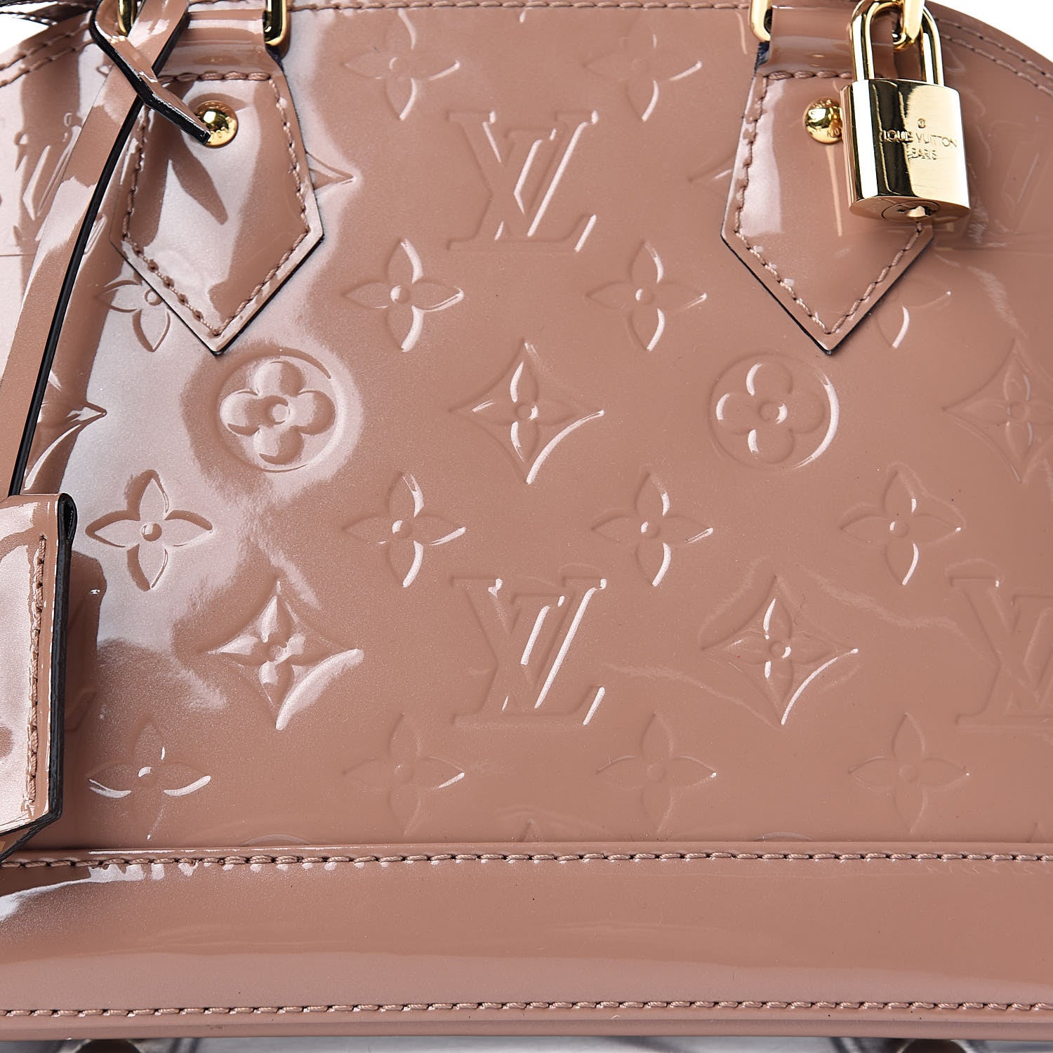 Louis Vuitton Vernis Alma BB Rose Velours 9 of 9