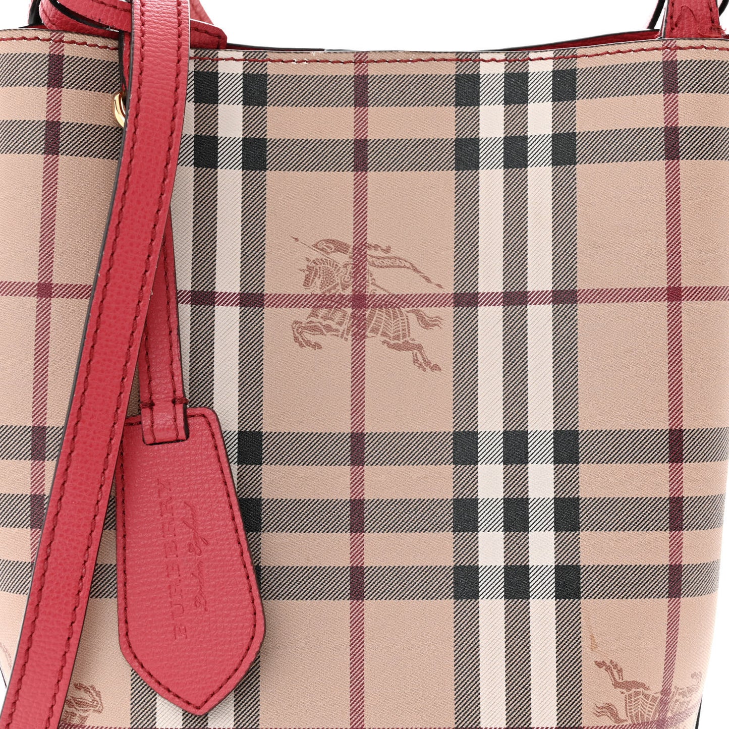 Haymarket Check Colours Small Lorne Bucket Crossbody Pink