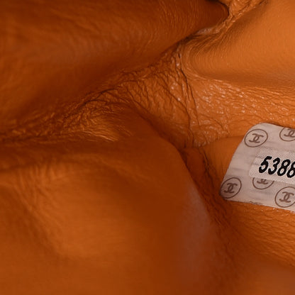 Chanel Lambskin Quilted Medium Bekko Chain Flap Mango 7 of 9