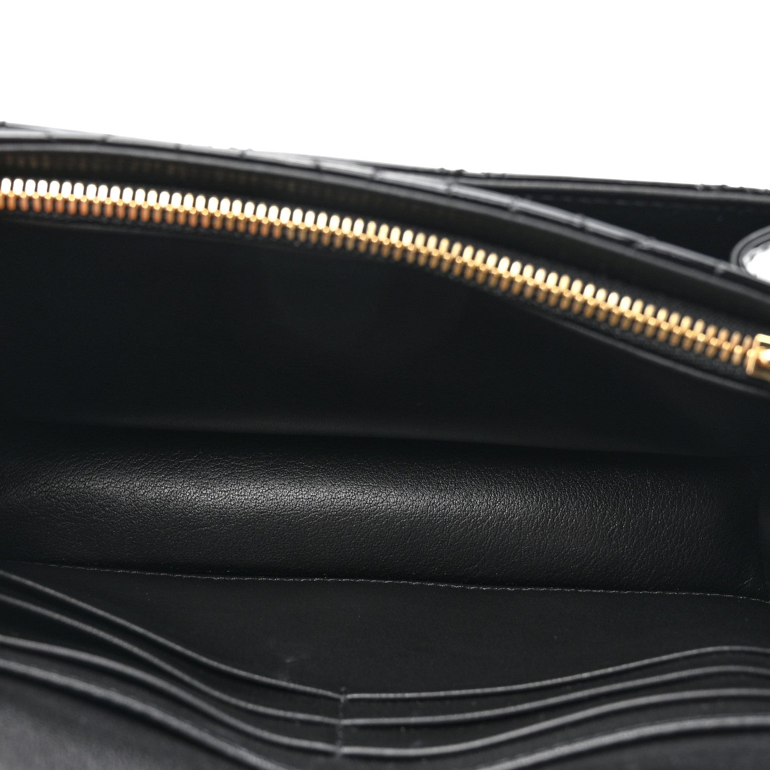 Christian Dior Patent Cannage Lady Dior Chain Pouch Black 5 of 10